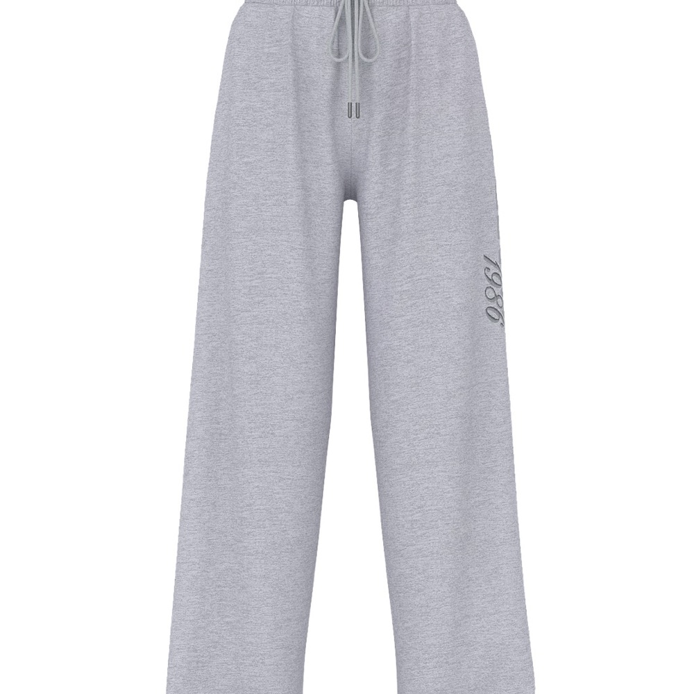 NWT Victoria’s Secret PINK CAMPUS FLEECE™ WIDE-LEG SPLIT-HEM SWEATPANTS